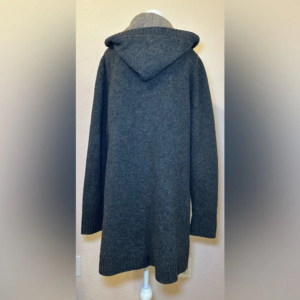 Fishermen Out of Ireland wool sweater grey gray longline chunky knit heavy thick